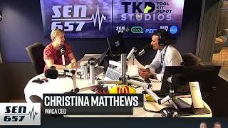WACA CEO - Christina Matthews - Sportsday WA