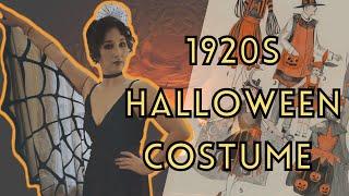 Making a Vintage 1920s Inspired Spooky Spiderweb Halloween Costume WITH FIRE 