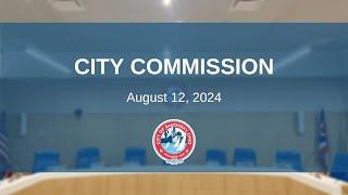 City Commission Meeting - August 12 2024