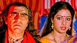 श्रीदेवी ने अमरीश पूरी को दी चेतावनी Nagina Scene  Sridevi Best Scene  Amrish Puri Action Scene