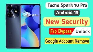 Tecno Spark 10 Pro FRP Unlock Android 13  Tecno  KI7  Google Account Unlock  Without Pc 2023