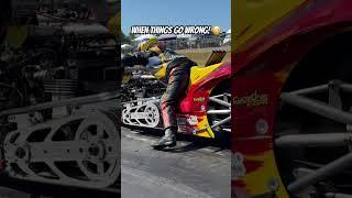 Things Go Wrong Quickly on a Top Fuel Motorcycle 