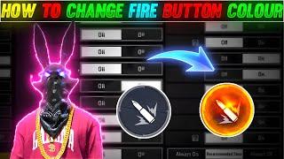 How To Change Fire Button Colour In Free Fire Max  How To Use Red Fire Button In Free Fire