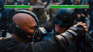 Batman vs Bane TDKR 2nd fight...with healthbars