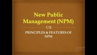 New Public Management  NPM  Public Administration