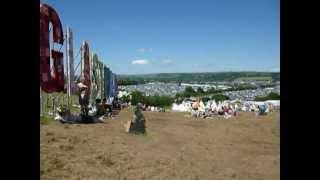 Glastonbury Festival 2011 - View from the top of the Park Stage