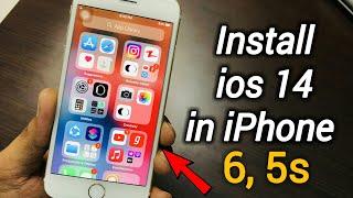 How to Update iPhone 6 on ios 14  How to Install ios 14 Update on  iphone 6 and 5s