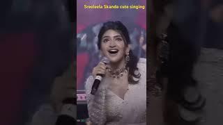 Sreeleela telugu cute singing  Ram Skanda #shorts