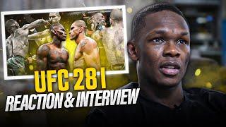 Israel Adesanya Reviews His Performance at UFC 281  Reaction & Interview