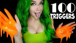 ASMR SLIME  100 TRIGGERS in 4 MINUTES 