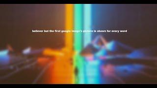 believer but the first google images picture is shown for every word