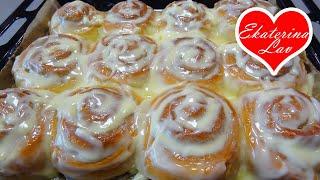 Булочки СИННАБОН тающие во рту САМЫЕ НЕЖНЫЕ Синнабоны с корицей Cinnamon Rolls Лучший рецепт