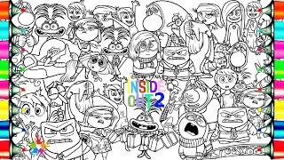 Inside Out 2 Coloring Pages Mix  How To Color All Emotions from Inside Out  NCS Music