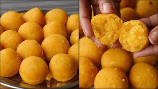 If You Have 1 Cup Chickpeas At Home You Can Make This Homemade Motichur Laddu  Laddu Sweets Recipe