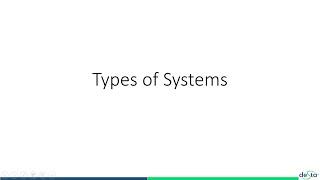 Types of systems Complex and Complex Adaptive