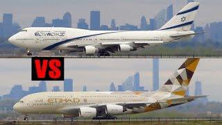 Boeing 747-400 vs Airbus A380-800