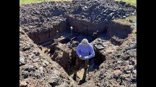 КОП ПО ВОЙНЕ №19. Раскопки глубокого блиндажа excavation of a deep dugout.