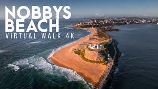 NOBBYS BEACH TO BOGEY HOLE Newcastle NSW   POV Virtual Walk  Travel Australia 4K