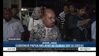 Gubernur Papua Melayat ke Rumah SBY di Cikeas