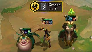 * World First * 3 Dragon  Nomsy + Shyvana + Smolder⭐⭐⭐    TFT SET 12