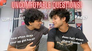 Guys answer *UNCOMFORTABLE* questions girls are too afraid to ask we kissed?