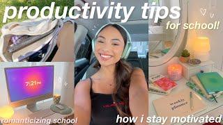 HOW I STAY PRODUCTIVEMOTIVATED FOR SCHOOL  my tips and productivity hacks