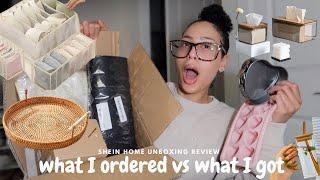 WHAT I GOT vs WHAT I ORDERED  AESTHETIC SHEIN HOME & LIVING HAUL