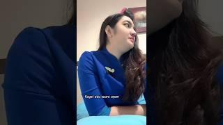 Pramugari cantik Nam Air subuh udah bangun beautiful Indonesian airline flight attendant