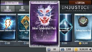 Injustice Mobile Opening 100X Joker Celebration Packs