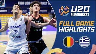 3rd Place Game Belgium  vs Greece   Extended Highlights  FIBA U20 EuroBasket 2024