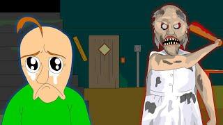 GRANNY THE HORROR GAME ANIMATION #3 Baldi VS Granny Parody