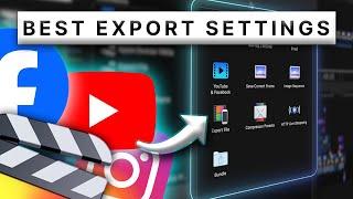 Best Export Settings for YouTubeSocial Media in Final Cut Pro