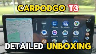 CarpodGo T3 Portable Wireless Carplay - DETAILED UNBOXING