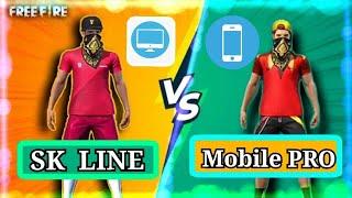 SK LINE VS MOBILE Legned Free fire Custom  PC VS MOBILE Sinhala  Free Fire Custom  