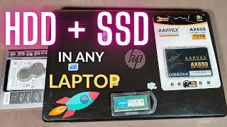 HP 15 bs series laptop  How to disassemble base and upgrade RAM Memory and  SSD