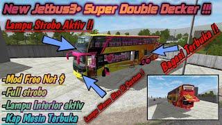 Mod bussid Jetbus3+ Sdd Super Double Decker Aldova Dewa Share Mod