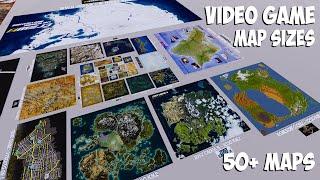 VIDEO GAME Maps Size Comparison