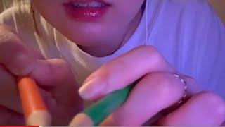 ASMR l 귀가 간질간질한 단어반복과 귀긁기 시각적트리거  onomatope visual trggerオノマトペ