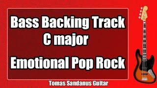 Bass Backing Track C major - Emotional Dreamy Pop Rock - NO BASS  ST 18