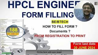 HPCL ENGINEER ONLINE APPLICATION FORM 2024  HOW TO FILL ONLINE APPLICATION FORM