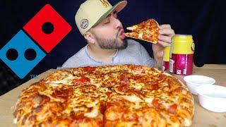 Cheesy Dominos Pizza Mukbang • Like the Old Days 