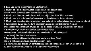 005 - PSALM 20 - WILLY FEHR PLAUTDIETSCH