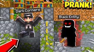 Pranking as The BLACK ENTITY in Minecraft He *FREAKED* When He Saw  The Black Entity