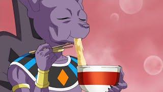 Beerus loves Earth food.