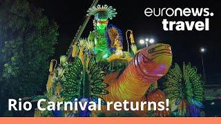 Watch Rio Carnivals colourful parade as Brazil looks forward to a full return in 2023