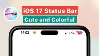 iOS 17 Status Bar on Android  Cute and Colorful