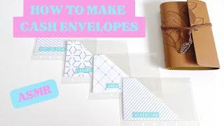 How To Make Cash Envelopes  Talking and ASMR 