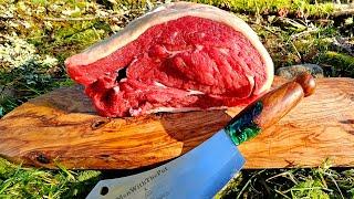 Tender and Juicy Beef with flufy Basamati rice ASMR outdoor Cooking Camping Relaxing Video