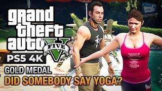 GTA 5 PS5 - Mission #28 - Did Somebody Say Yoga? Gold Medal Guide - 4K 60fps