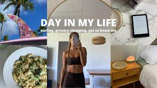 HEALTHY DAY IN MY LIFE- Introducing myself surfing healthy meals and habits